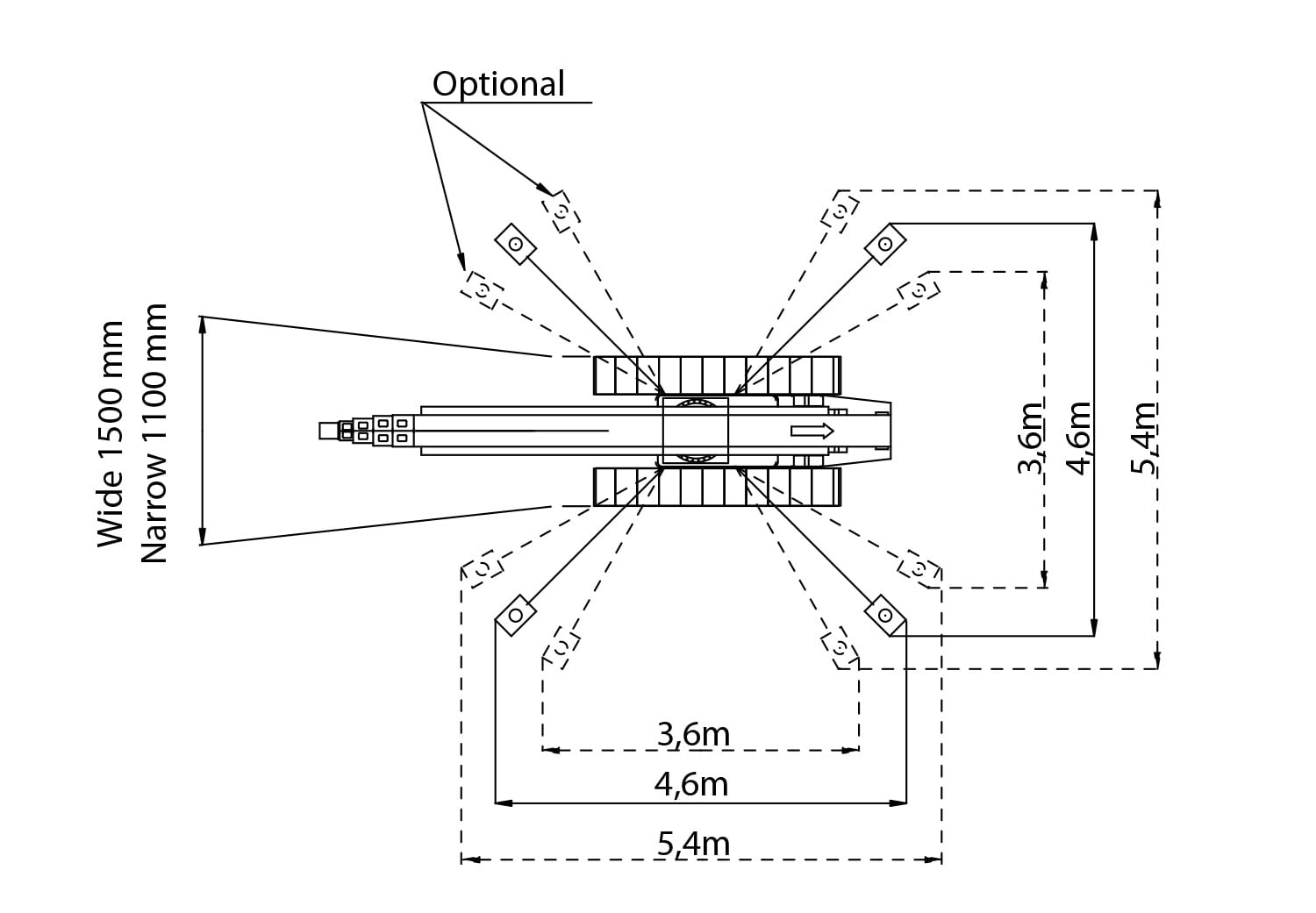 Teknisk diagram 1 for Larvebåndslift 33 m