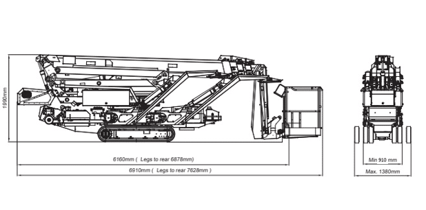 Teknisk diagram 4 for Larvebåndslift 25 m