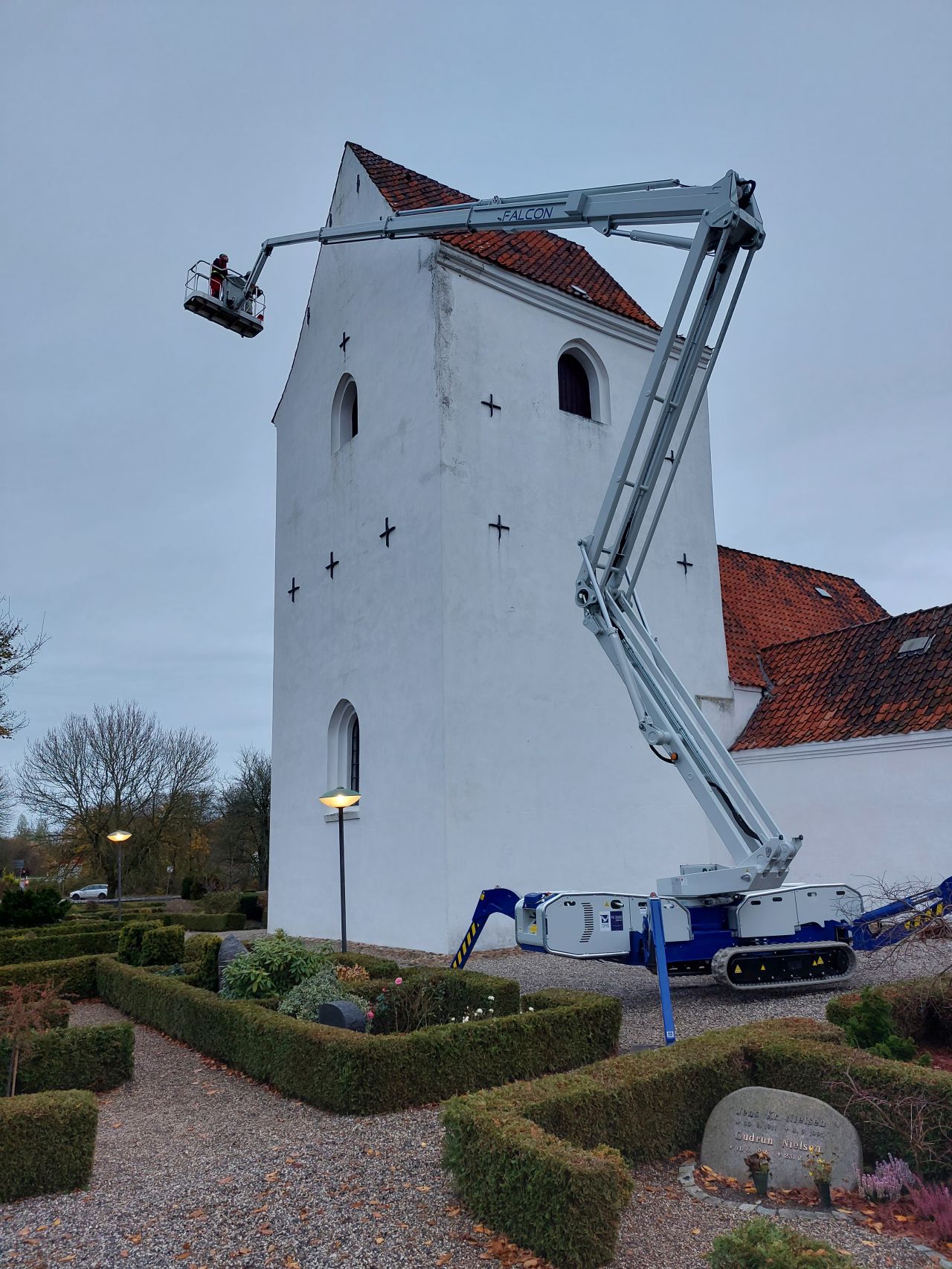 Første opgave med vores nye Falcon 330Z Vario lift