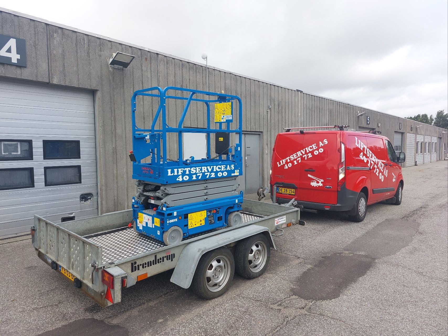 Ny liftløsning: trailer med 7,5m saxlift - billede 2