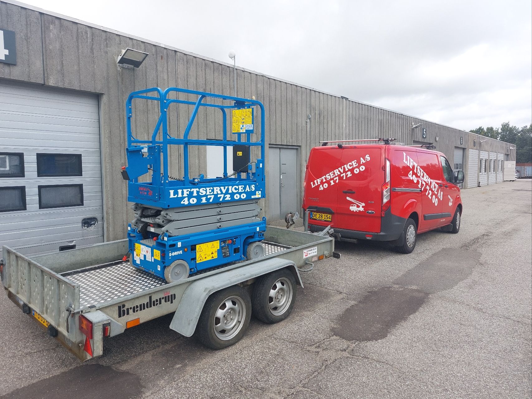 Ny liftløsning: trailer med 7,5m saxlift